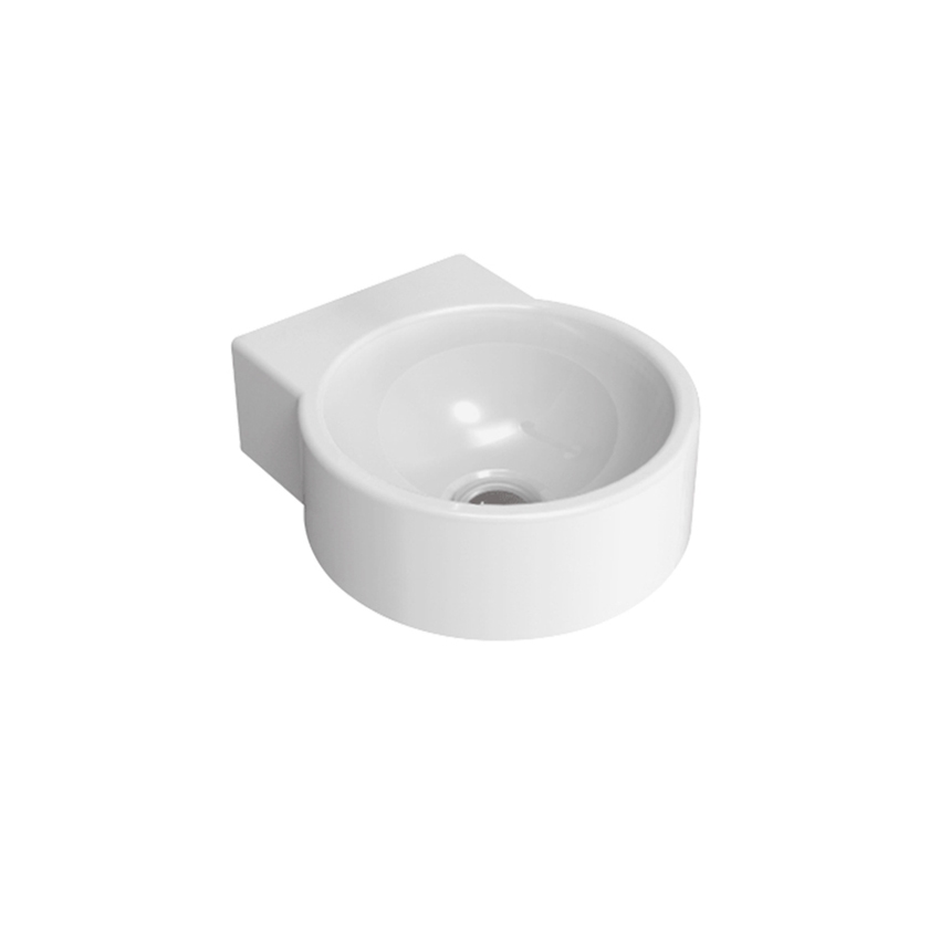 Immagine di Flaminia MINI TWIN 30 lavabo Ø 27 cm sospeso, senza troppopieno, colore bianco finitura lucido 5059