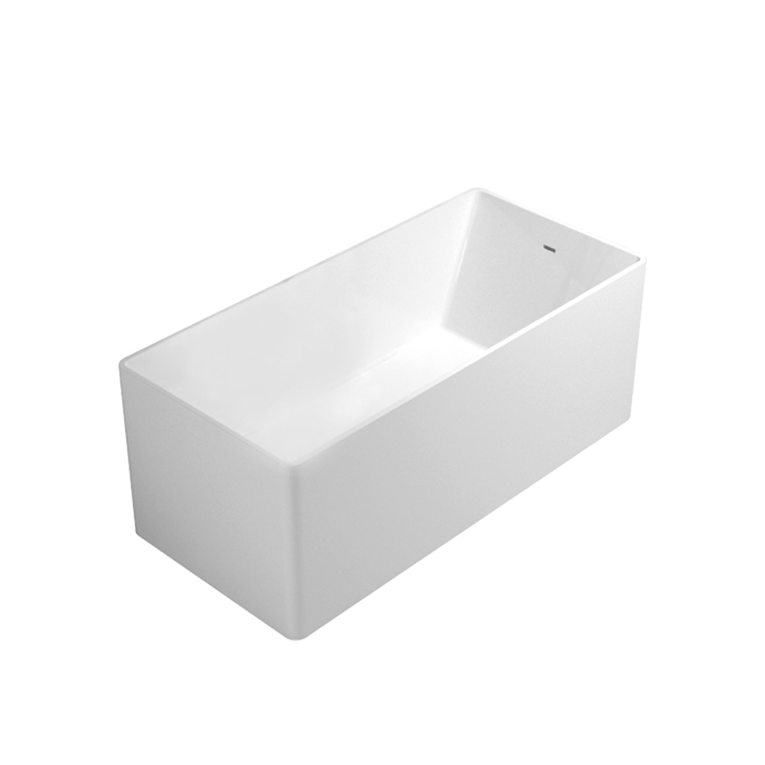 Immagine di Flaminia WASH 150 vasca 150 cm in pietraluce, freestanding, colore bianco finitura lucido MW150