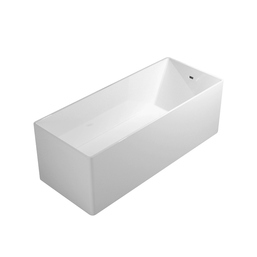 Immagine di Flaminia WASH 170 vasca 170 cm in pietraluce, freestanding, colore bianco finitura lucido MW170