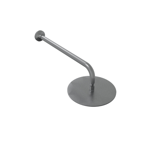 Immagine di Flaminia X1 soffione doccia Ø 20 cm, completo di braccio, finitura acciaio spazzolato X12084