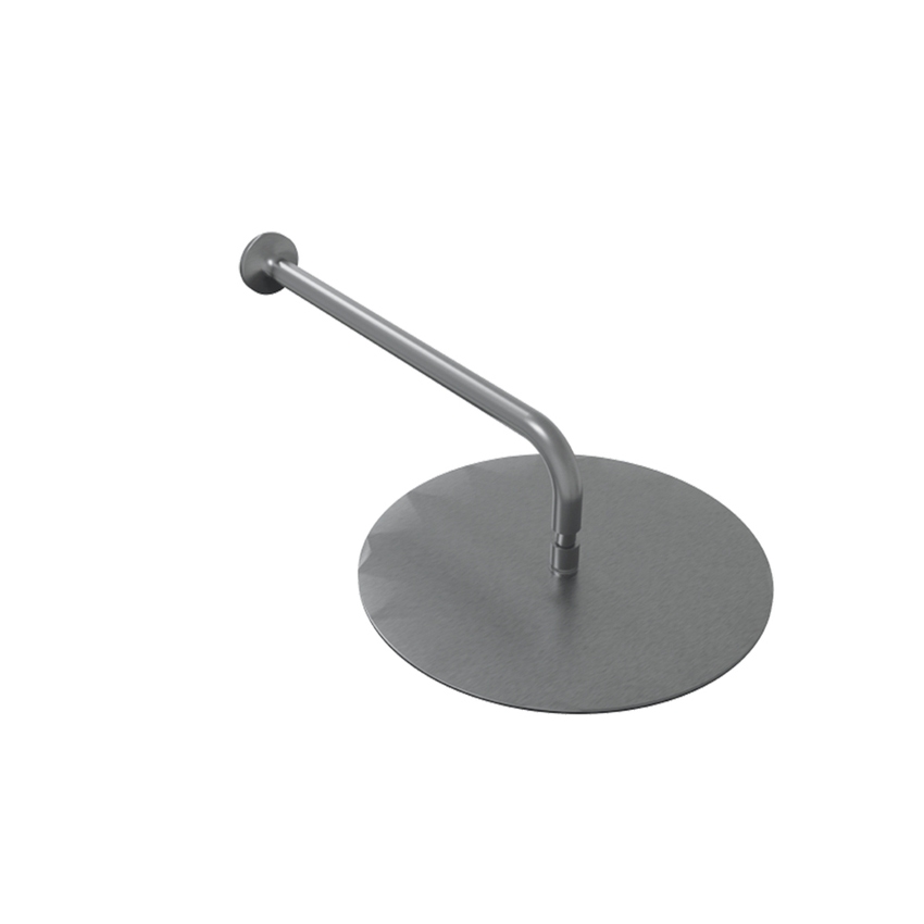 Immagine di Flaminia X1 soffione doccia Ø 30 cm completo di braccio, finitura acciaio spazzolato X13084