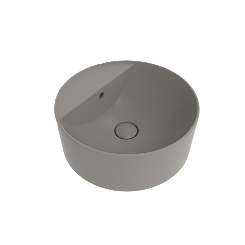 Immagine di Flaminia TWIN SET SLIM 42 lavabo 42 cm sospeso, monoforo, con troppopieno, colore cenere finitura opaco TW42SCEN