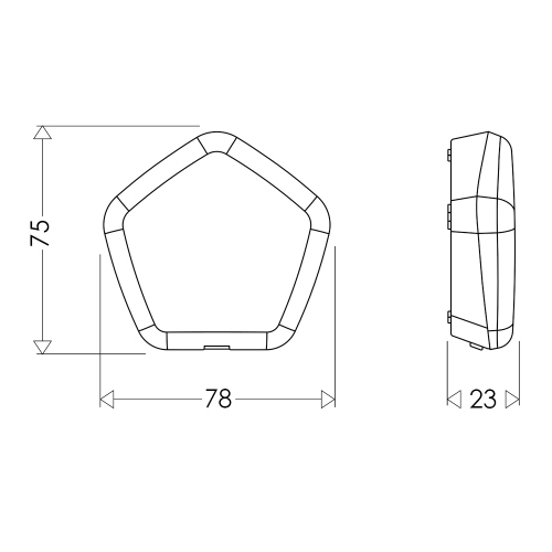 Immagine di Caleffi 215 sensore di temperatura ambiente wireless, colore bianco 215001