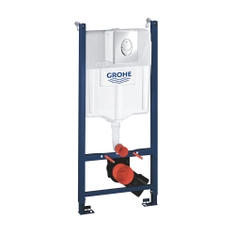 Immagine di Grohe RAPID SL 3 in 1 set per wc con piastra di azionamento Skate Air finitura cromo, cassetta di sciacquo, modulo per vaso sospeso e set di fissaggio 38745001