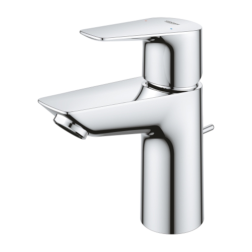 Immagine di Grohe BAUEDGE miscelatore monocomando per lavabo H.15 cm, con scarico, finitura cromo 23328001