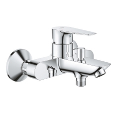 Immagine di Grohe BAUEDGE miscelatore monocomando per vasca o doccia, con deviatore, finitura cromo 23604001