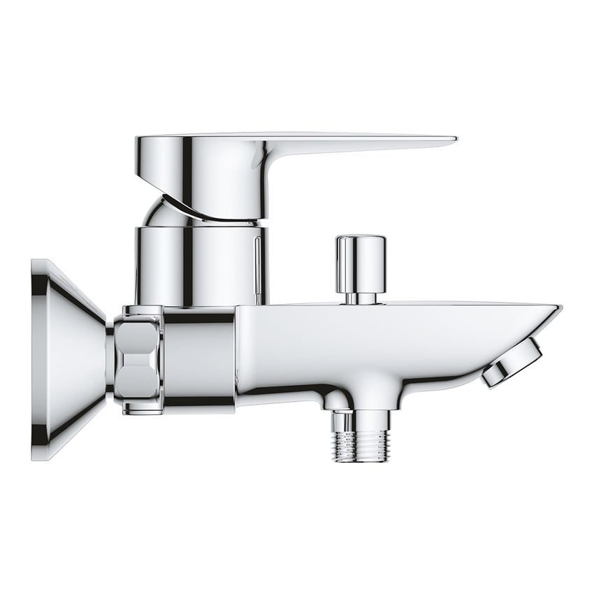Immagine di Grohe BAUEDGE miscelatore monocomando per vasca o doccia, con deviatore, finitura cromo 23604001