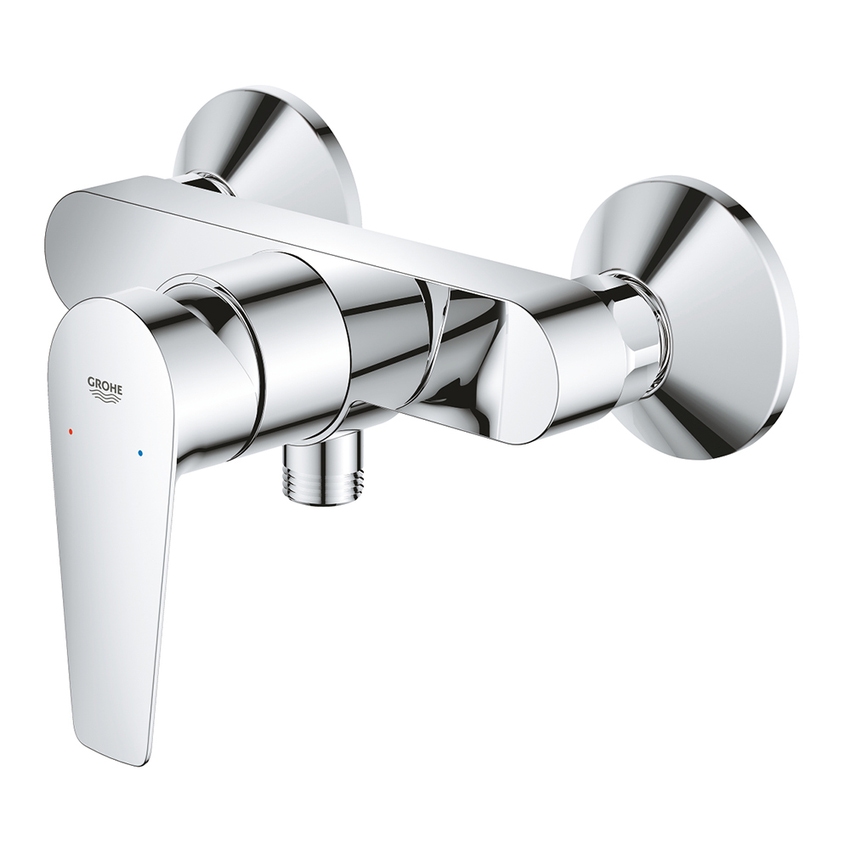 Immagine di Grohe BAUEDGE miscelatore monocomando per doccia, con limitatore di portata, finitura cromo 23635001