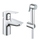 Grohe BAUEDGE miscelatore monocomando lavabo e doccino, con flessibile e supporto a muro, senza scarico, finitura cromo 23757001