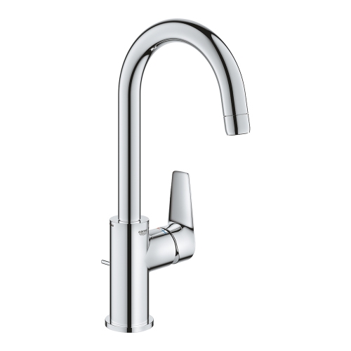Immagine di Grohe BAUEDGE miscelatore monocomando per lavabo H.31 cm, con scarico, finitura cromo 23760001