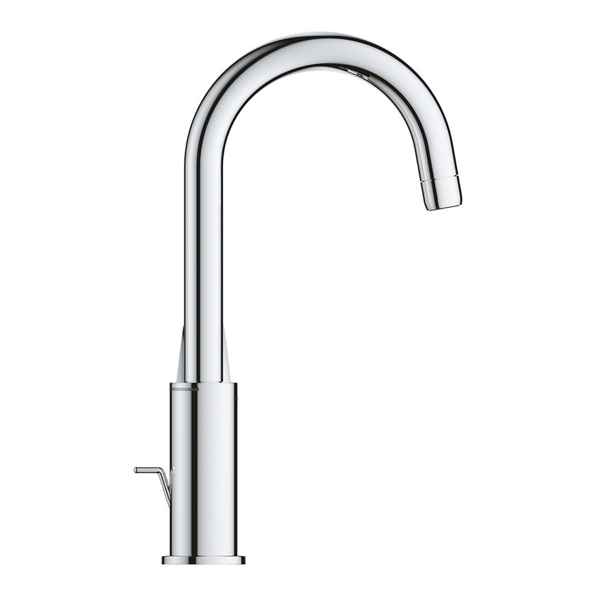 Immagine di Grohe BAUEDGE miscelatore monocomando per lavabo H.31 cm, con scarico, finitura cromo 23760001