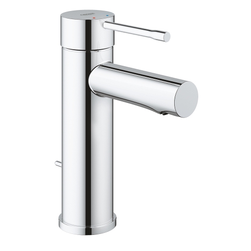 Immagine di Grohe ESSENCE miscelatore monocomando H.17 cm, per lavabo, con scarico, finitura cromo 24175001