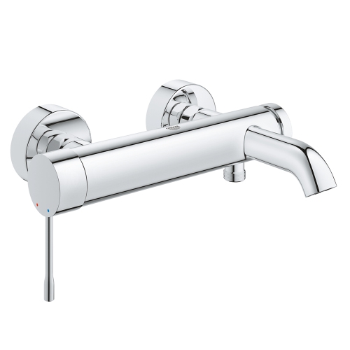 Immagine di Grohe ESSENCE miscelatore monocomando per vasca o doccia a parete, con deviatore, finitura cromo 25250001