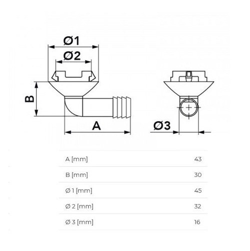 Immagine di Tecnosystemi pipetta grande per raccolta condensa H.3.5 cm 11126004