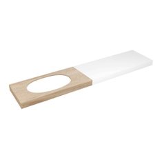 Immagine di Flaminia IO mensola L.200 P.55 H.10 cm per lavabo IO90 (art. IO4290), finitura rovere moro IO90M3RM