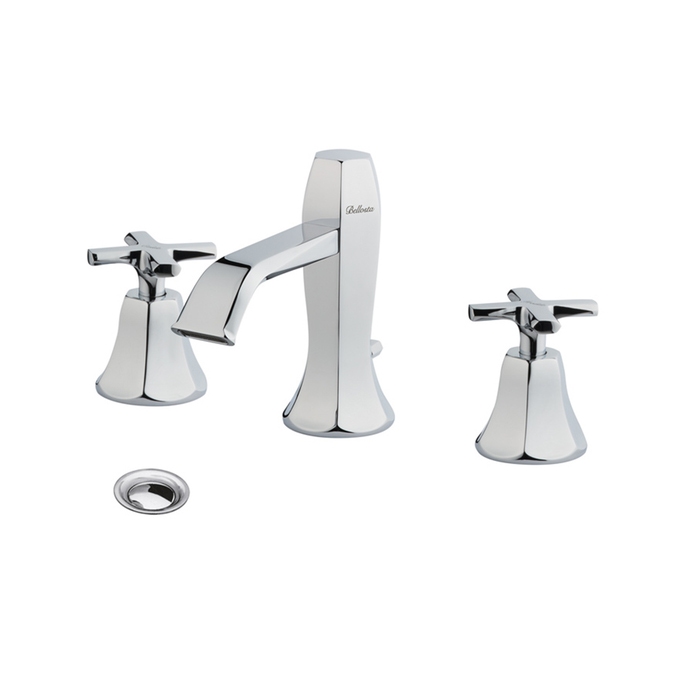 Rubinetto Bagno Pfister Capistrano - Finitura Nera Opaca, 2 Maniglie, Per Lavabo A 3 Fori - 2