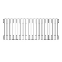 Immagine di Irsap TESI 6 radiatore 17 elementi H.60 L.76,5 P.21,5 cm, colore quartz 2 finitura ruvido RT60600172CIRNON