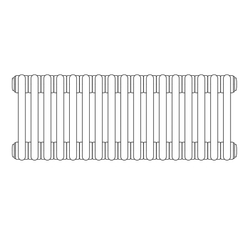 Immagine di Irsap TESI 6 radiatore 17 elementi H.60 L.76,5 P.21,5 cm, colore quartz 2 finitura ruvido RT60600172CIRNON