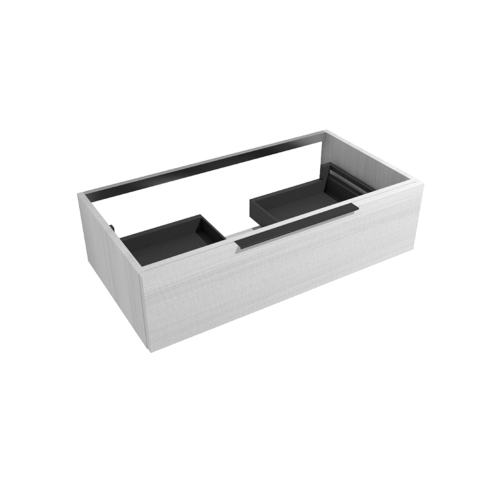 Immagine di Flaminia BOX base portalavabo sospesa, 1 cassetto, L.105 P.50 H.25 cm, con top e foro per lavabo da appoggio, finitura oj canapa BX969+BXPR51OJC