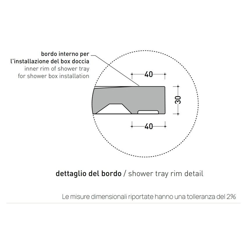 Immagine di Flaminia CM3 piatto doccia rettangolare L.90 P.70 cm, da appoggio o incasso filo pavimento, in ceramica, colore bianco finitura opaco C7090PBM