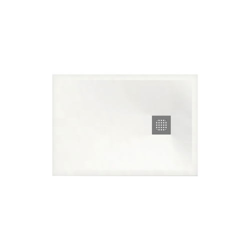 Immagine di Flaminia CM3 piatto doccia rettangolare L.100 P.70 cm, da appoggio o incasso filo pavimento, in ceramica, colore bianco finitura opaco C7010PBM