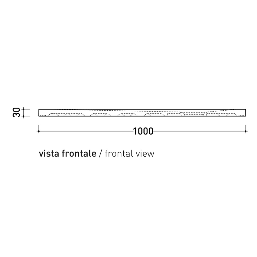 Immagine di Flaminia CM3 piatto doccia rettangolare L.100 P.70 cm, da appoggio o incasso filo pavimento, in ceramica, colore bianco finitura opaco C7010PBM