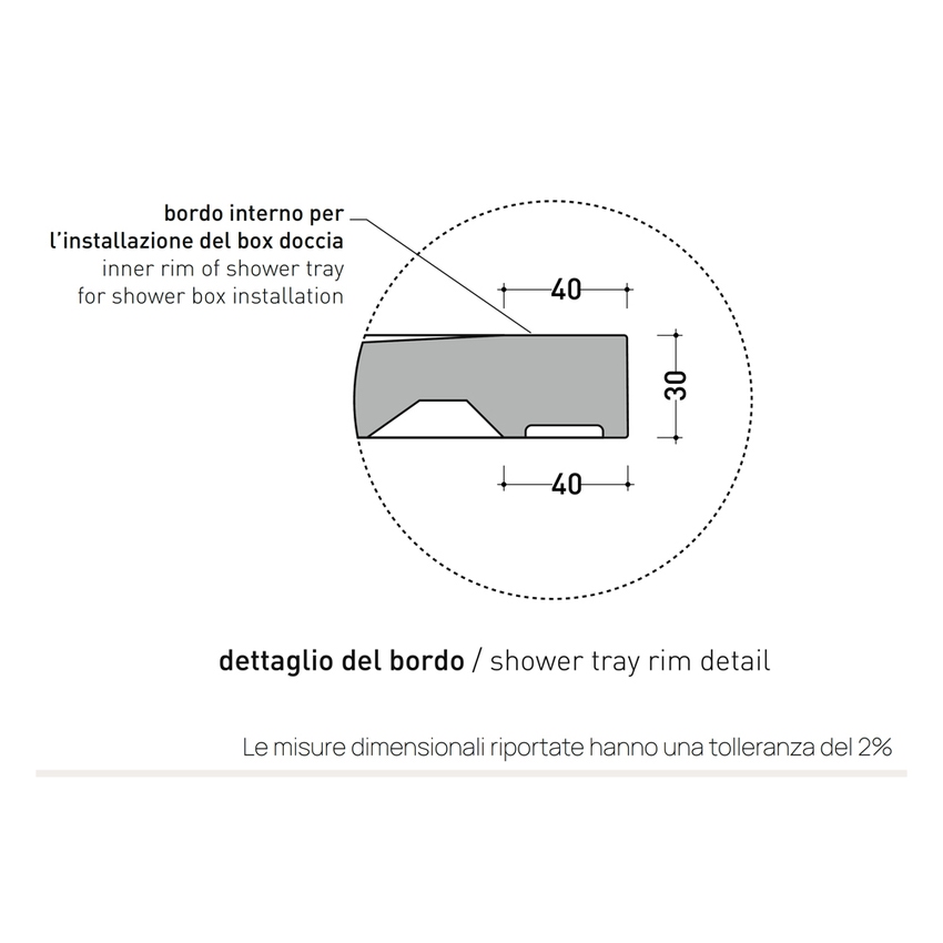 Immagine di Flaminia CM3 piatto doccia rettangolare L.120 P.70 cm, da appoggio o incasso filo pavimento, in ceramica, colore bianco finitura opaco C7012PBM