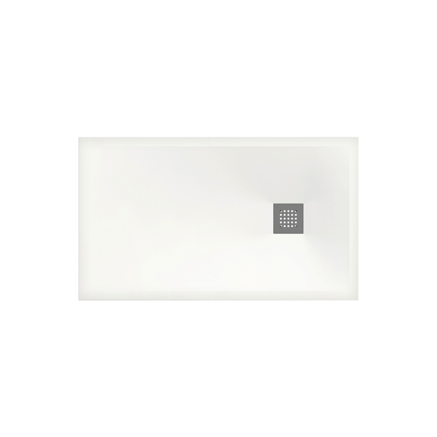 Immagine di Flaminia CM3 piatto doccia rettangolare L.120 P.70 cm, da appoggio o incasso filo pavimento, in ceramica, colore bianco finitura opaco C7012PBM