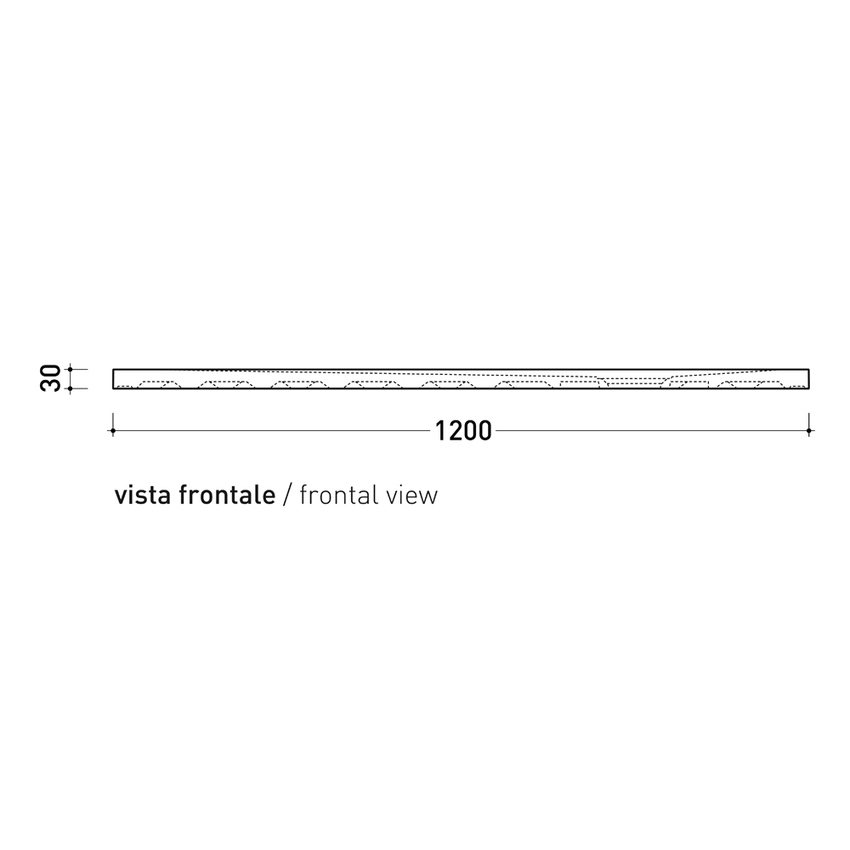 Immagine di Flaminia CM3 piatto doccia rettangolare L.120 P.70 cm, da appoggio o incasso filo pavimento, in ceramica, colore bianco finitura opaco C7012PBM