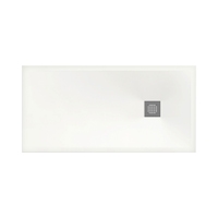 Immagine di Flaminia CM3 piatto doccia rettangolare L.140 P.70 cm, da appoggio o incasso filo pavimento, in ceramica, colore bianco finitura opaco C7014PBM