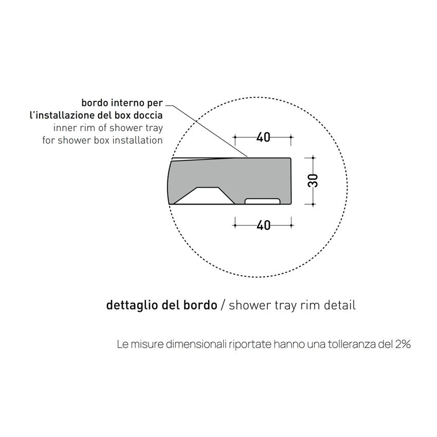 Immagine di Flaminia CM3 STONE piatto doccia rettangolare L.140 P.80 cm effetto pietra, da appoggio o incasso filo pavimento, in ceramica, colore bianco finitura opaco CS8014PBM