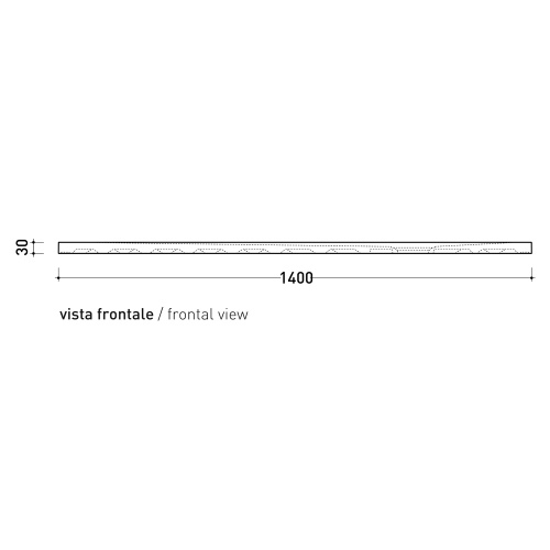 Immagine di Flaminia CM3 STONE piatto doccia rettangolare L.140 P.80 cm effetto pietra, da appoggio o incasso filo pavimento, in ceramica, colore bianco finitura opaco CS8014PBM