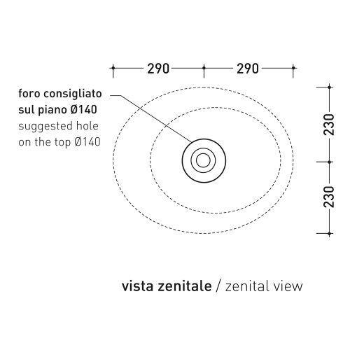 Immagine di Flaminia SPIRE+ lavabo ovale da appoggio L.58 P.46 cm cm, senza troppopieno e senza piano rubinetteria, con decoro a rilievo, colore bianco finitura lucido SP58D