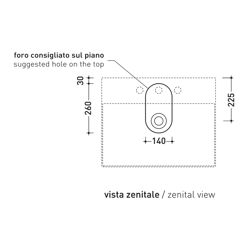 Immagine di Flaminia APPLIGHT 60 lavabo L.60 P.47 cm, da appoggio o sospeso con piano rubinetteria, con troppopieno, colore menta finitura opaco AP6047ME