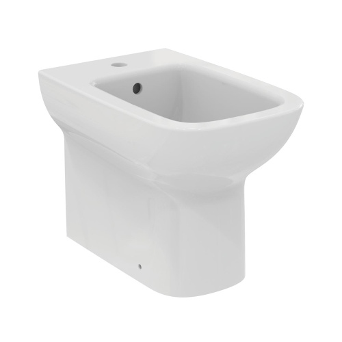 Immagine di Ideal Standard I.LIFE A bidet a terra, a filo parete, universale, con troppopieno, monoforo, colore bianco finitura lucido T464101