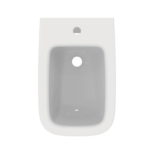 Immagine di Ideal Standard I.LIFE A bidet a terra, a filo parete, universale, con troppopieno, monoforo, colore bianco finitura lucido T464101