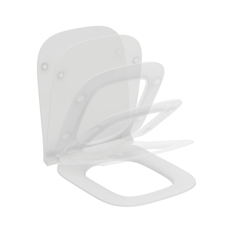 Ideal Standard I.LIFE A sedile slim a chiusura rallentata, colore bianco finitura lucido T481301