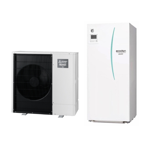 Mitsubishi Split R32 Sistema Idronico Composto Da Pompa Di Calore Inverter Zubadan 8 Kw Monofase 