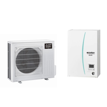 Immagine di Mitsubishi ECODAN MULTI R32 Sistema idronico composto da pompa di calore Inverter ECODAN 7.5 kW con HYDROBOX SMALL reversibile PXZ-4F75VG+ERSD-VM2E