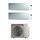 Daikin EMURA R32 Climatizzatore a parete dual split inverter Wi-Fi bianco | unità esterna 4 kW unità interne 7000+7000 BTU 2MXM40A+FTXJ[20|20]AW