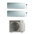Immagine di Daikin EMURA R32 Climatizzatore a parete dual split inverter Wi-Fi bianco | unità esterna 5 kW unità interne 12000+18000 BTU 2MXM50A+FTXJ[35|50]AW