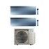 Immagine di Daikin EMURA R32 Climatizzatore a parete dual split inverter Wi-Fi silver | unità esterna 6.5 kW unità interne 9000+18000 BTU 2MXM68A9+FTXJ[25|50]AS