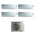 Immagine di Daikin EMURA R32 Climatizzatore a parete quadri split inverter Wi-Fi bianco | unità esterna 7.4 kW unità interne 7000+7000+12000+12000 BTU 4MXM80A9+FTXJ[20|20|35|35]AW