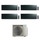 Daikin EMURA R32 Climatizzatore a parete quadri split inverter Wi-Fi black | unità esterna 7.4 kW unità interne 7000+12000+12000+15000 BTU 4MXM80A9+FTXJ[20|35|35|42]AB