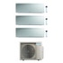 Immagine di Daikin EMURA R32 Climatizzatore a parete trial split inverter Wi-Fi bianco | unità esterna 5 kW unità interne 7000+12000+12000 BTU 3MXM52A9+FTXJ[20|35|35]AW