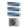 Daikin EMURA R32 Climatizzatore a parete trial split inverter Wi-Fi silver | unità esterna 5 kW unità interne 7000+7000+12000 BTU 3MXM52A9+FTXJ[20|20|35]AS