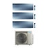 Immagine di Daikin EMURA R32 Climatizzatore a parete trial split inverter Wi-Fi silver | unità esterna 6.8 kW unità interne 7000+7000+15000 BTU 3MXM68A9+FTXJ[20|20|42]AS