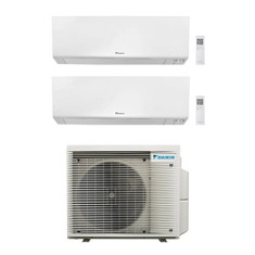 Immagine di Daikin PERFERA FTXM-R R32 Climatizzatore a parete dual split inverter Wi-Fi bianco | unità esterna 6.5 kW unità interne 5000+5000 BTU 2MXM68A9+CTXM[15|15]R