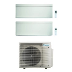 Immagine di Daikin STYLISH R32 Climatizzatore a parete dual split inverter Wi-Fi bianco | unità esterna 6.5 kW unità interne 12000+12000 BTU 2MXM68A9+FTXA[35|35]AW