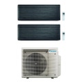 Immagine di Daikin STYLISH R32 Climatizzatore a parete dual split inverter Wi-Fi blackwood | unità esterna 6.5 kW unità interne 7000+12000 BTU 2MXM68A9+FTXA[20|35]BT